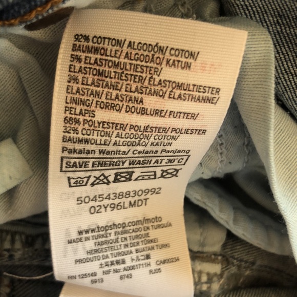 Topshop Moto Jamie embroidered distressed jeans - Picture 5 of 8